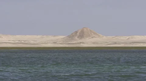 OCEAN / DESERT LANDSCAPE Stock Footage 41763960