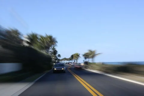 Ocean Drive Stock Footage 343741