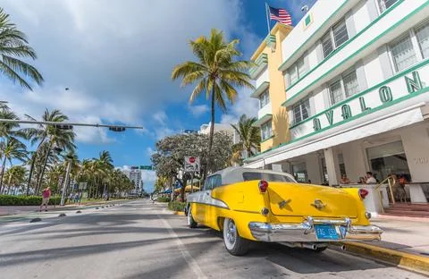 Ocean Drive marvels Stock Photos