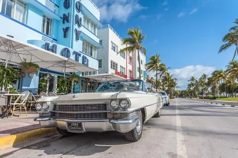 Ocean Drive marvels Stock Photos
