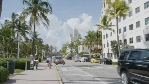 Ocean Drive Miami Beach 2 Stock-Footage 104018466