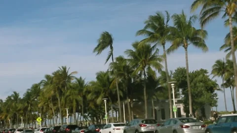 Ocean Drive in Miami Beach, Florida Stock Footage 257980979