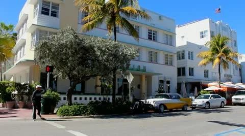Ocean Drive Miami Florida Stock Footage 21741987