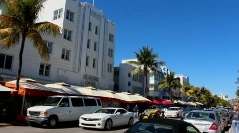 Ocean Drive Miami Video stock 21742621