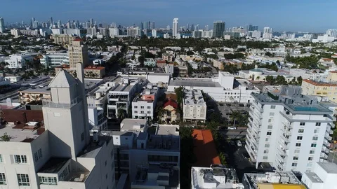 Ocean Drive, Miami Stock Footage 91421712