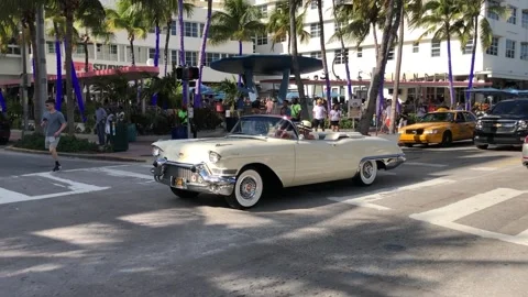 Ocean Drive view Stock Footage 202185718