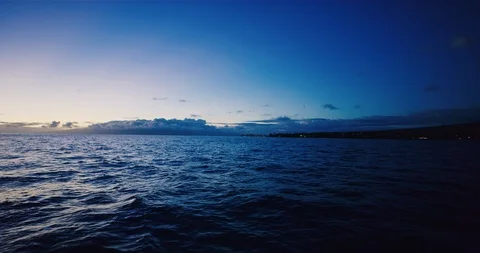 Ocean at Dusk Stock Footage 91734981