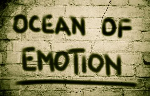 Ocean Of Emotion Concept Stock Illustration