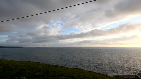 Ocean England Slow Motion Stock Footage 163094250