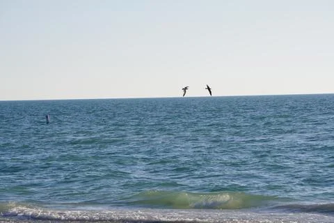 Ocean at evening 스톡 사진