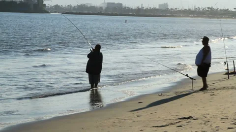 Ocean fishing Stock Footage 29613178