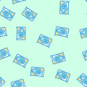 Ocean floor map world ocean vector seamless pattern 스톡 일러스트