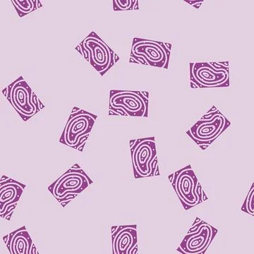 Ocean floor map world ocean glyph vector seamless pattern Stock Illustration