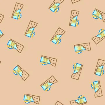 Ocean floor mapped future technology vector seamless pattern 스톡 일러스트