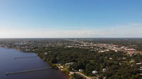 Ocean Florida coastline Stock Footage 97912871