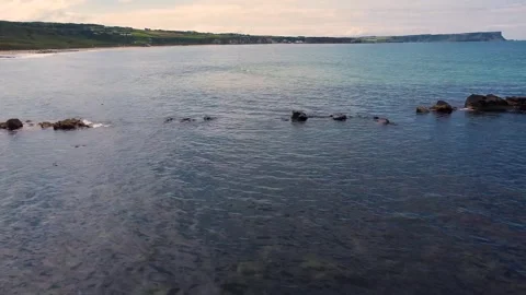 Ocean fly over Stock Footage 211803057