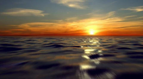 Ocean fly-through, LOOP Видео 507295