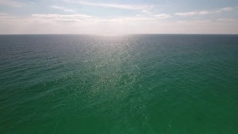 Ocean flyover Stock Footage 70110058