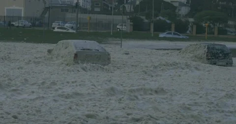 Ocean Foam 10 動画素材 136455945