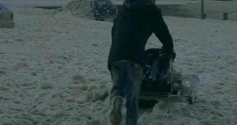 Ocean Foam 11 動画素材 136456010