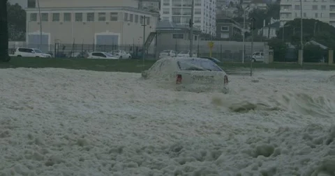 Ocean Foam 12 動画素材 136456044