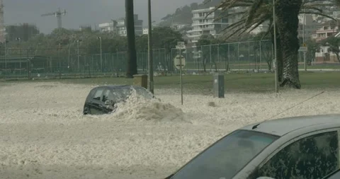 Ocean Foam 14 動画素材 136456131