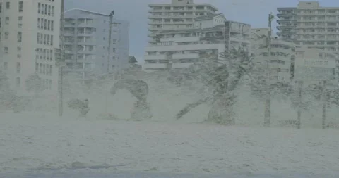 Ocean Foam waves 2 動画素材 136452835