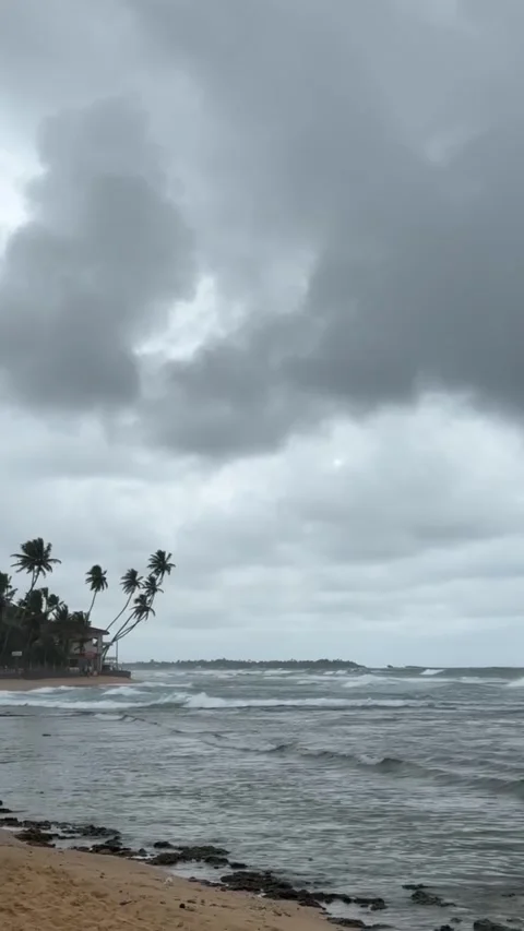 Ocean Foam Waves During A Storm Stock Footage 253713917