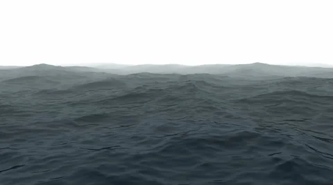 Ocean with fog Stock Footage 45687568
