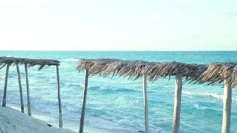 Ocean front beach Stock Footage 119937818