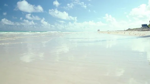 Ocean front beach Stock Footage 119939188