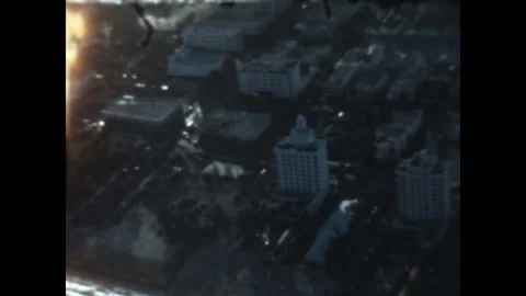 Ocean Front Hotels Miami 1946 Stock Footage 142016325