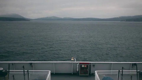 Ocean Front View from Ferry Stock Footage 71019784