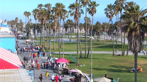 Ocean Front Walk in Venice Stock Footage 27877423