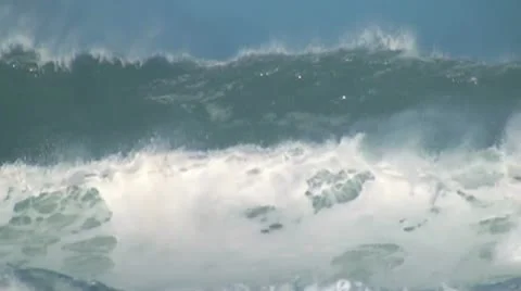Ocean giant wave Stock Footage 12537755