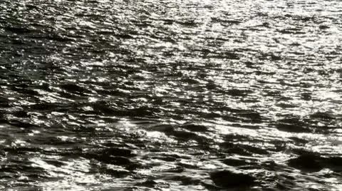 Ocean Glimmers in the Sun Stock Footage 10749502