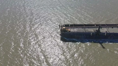 Ocean Going Barge 02 Video stock 236497689