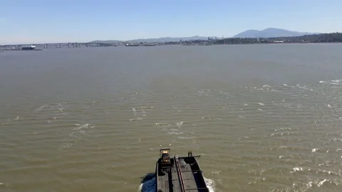 Ocean Going Barge 03 Video stock 236498111