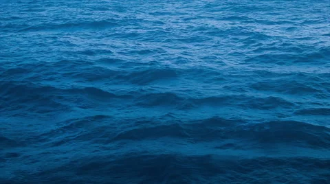 Ocean Going By Cruising Ship Stock Footage 43128383