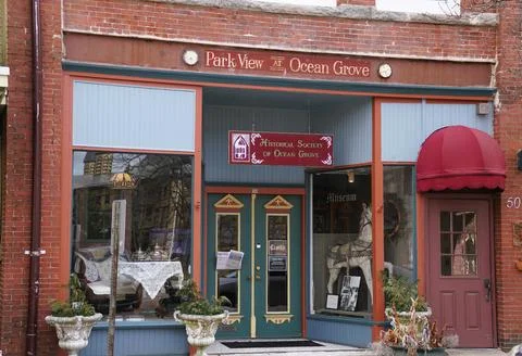 Ocean Grove, New Jersey, U.S - Feb 21, 2026 - The Historic Society museum f.. Stock Photos