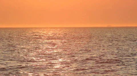 Ocean Horizon Sunset Stock Footage 54214171