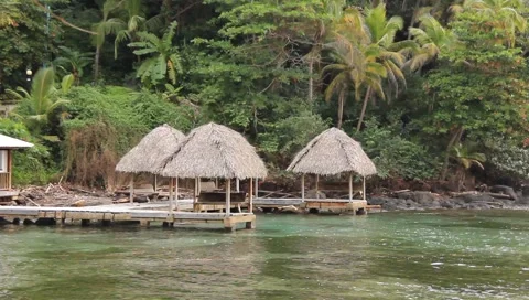 Ocean Huts (HD)c Video stock 6723689