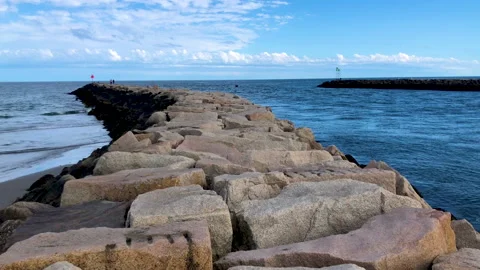 Ocean Jetty Stock Footage 205713875