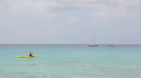 Ocean kajak Video stock 8953250