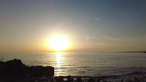 Ocean kayak at sunset Stock Footage 200877043
