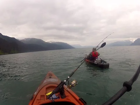 Ocean Kayaking in Alaska Video stock 48382349