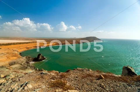 Ocean Landscape in La Guajira Stock Photos
