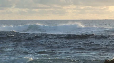 Ocean at Laupahoehoe Stock Footage 32203408