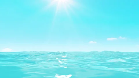 Ocean Light Blue Summer Stock Footage 245466292