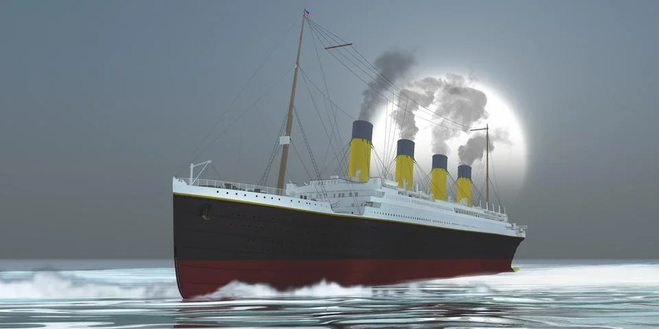 Ocean liner Stock Illustration